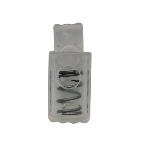 Koordstopper plastic cilinder 24 mm - transparant