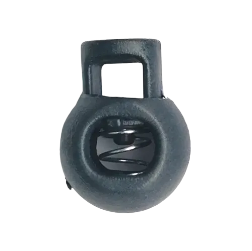 Koordstopper plastic rond 20 mm - antraciet grijs