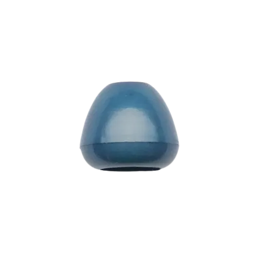Koord einde plastic 12 mm - blauw (opening 5 mm)