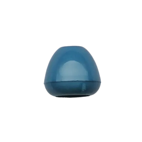 Koord einde plastic 12 mm - blauw (opening 5 mm)