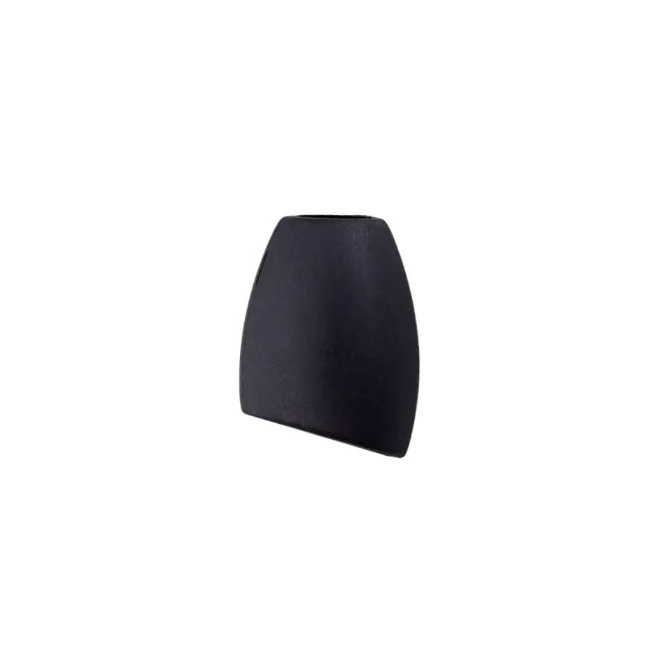 Koord einde plastic 16 mm met schuine onderkant - zwart  (opening 4 mm) - Prym
