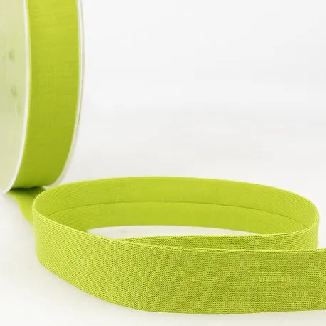 Biais - licht rekbare katoen 2 cm - limoen groen