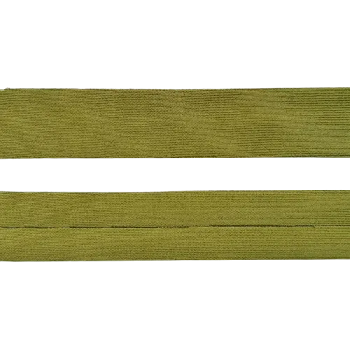 Biais - rekbare viscose 2 cm - kaki groen