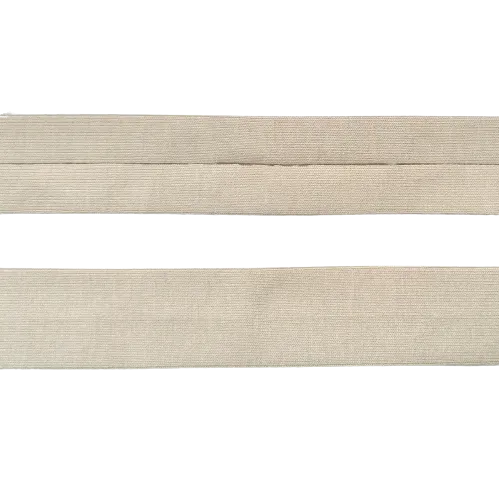 Biais - rekbare viscose 2 cm - beige