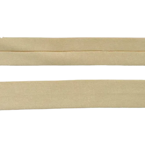 Biais - rekbare viscose 2 cm - lichtgeel