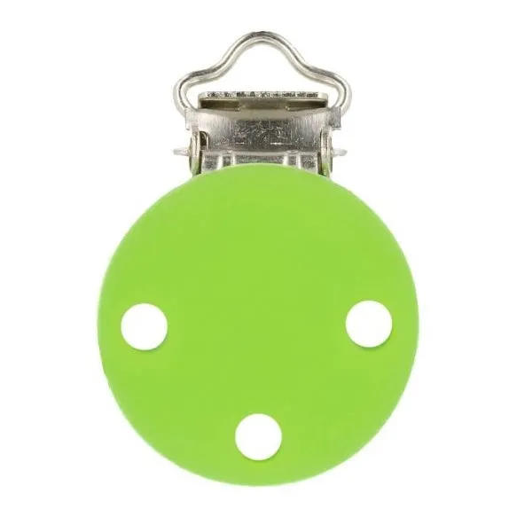 Fopspeen clip silicone van Opry - limoen groen - 30 mm
