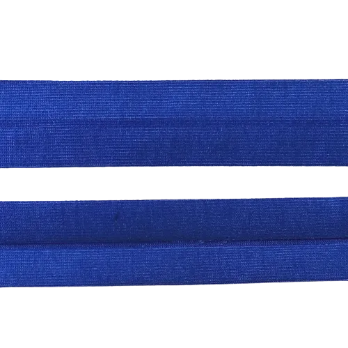 Biais - rekbare katoen 2 cm - blauw