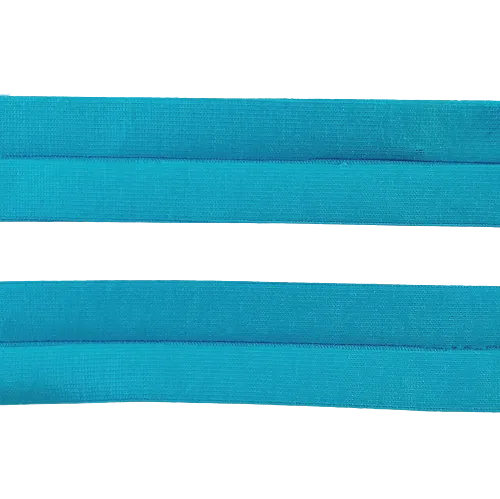 Biais - licht rekbare katoen 2 cm - turquoise
