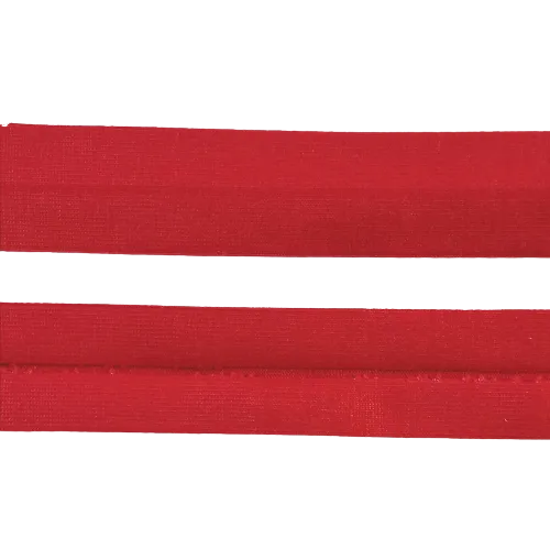 Biais - rekbare katoen 2 cm - rood