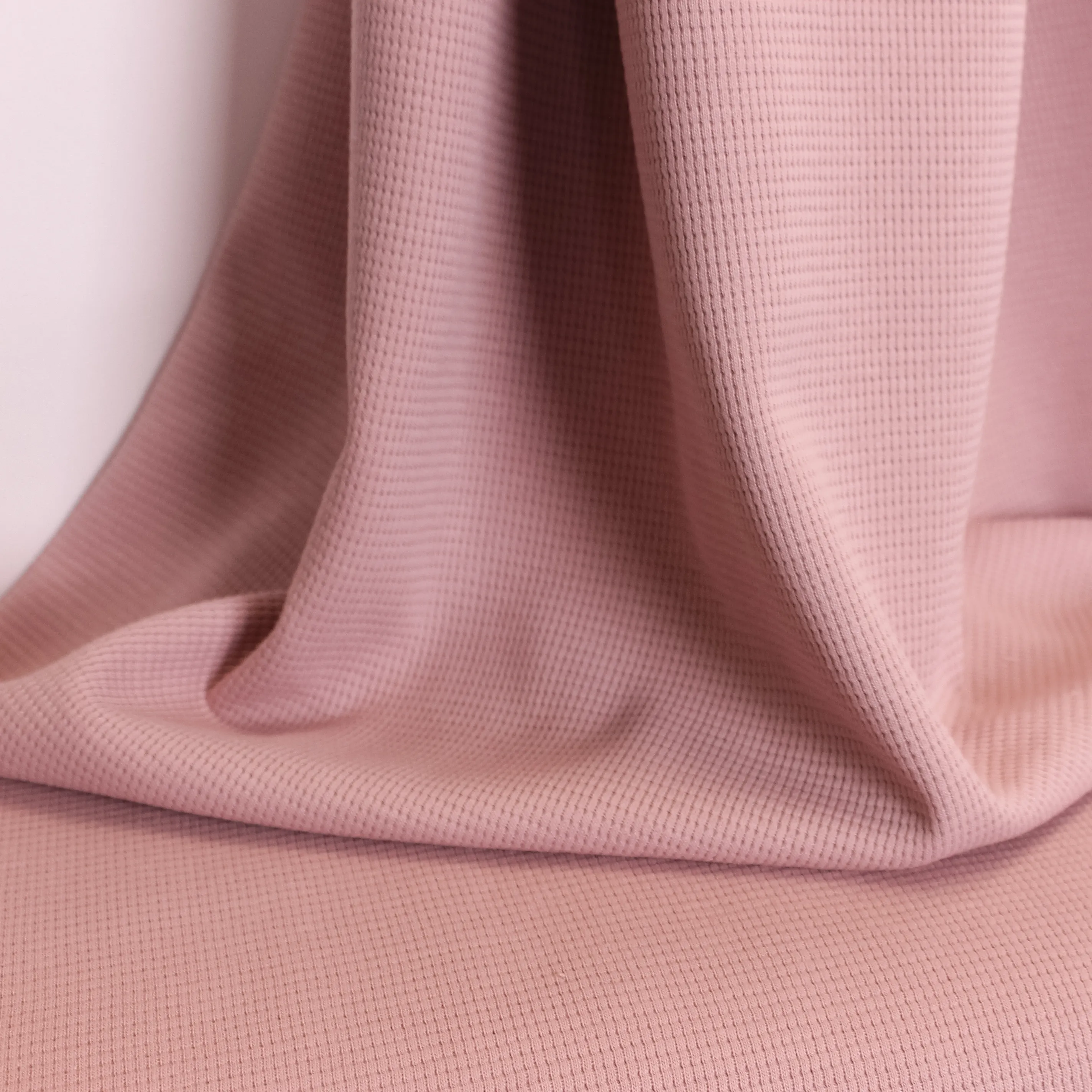Wafelstof tricot - Dusty Rose
