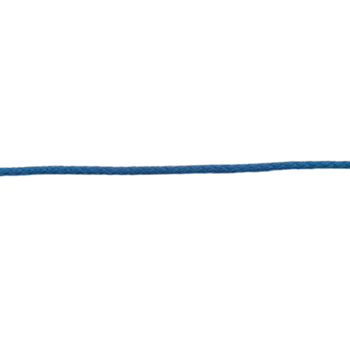 Blauwe capuchon koord met pit - polyamide 3 mm