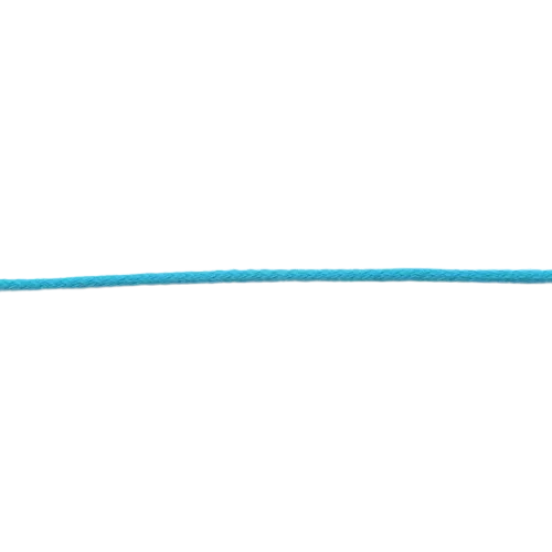 Turquoise capuchon koord met pit - polyamide 3 mm