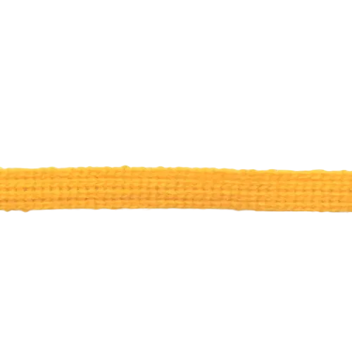 Gele platte koord / veter - katoen 9 mm