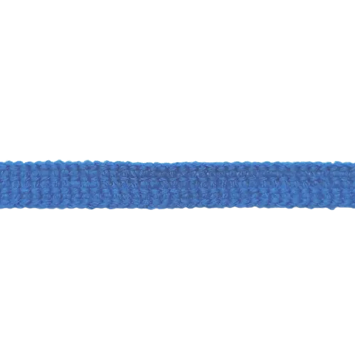 Blauwe platte koord / veter - katoen 9 mm