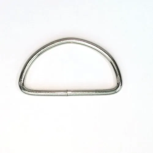 D ring - zilver - 40 mm