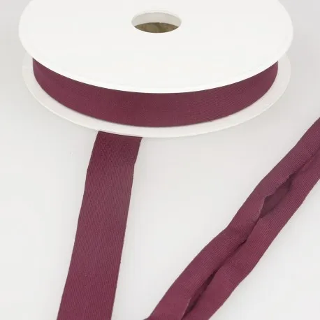 Biais - rekbare viscose 2 cm - donker bordeaux