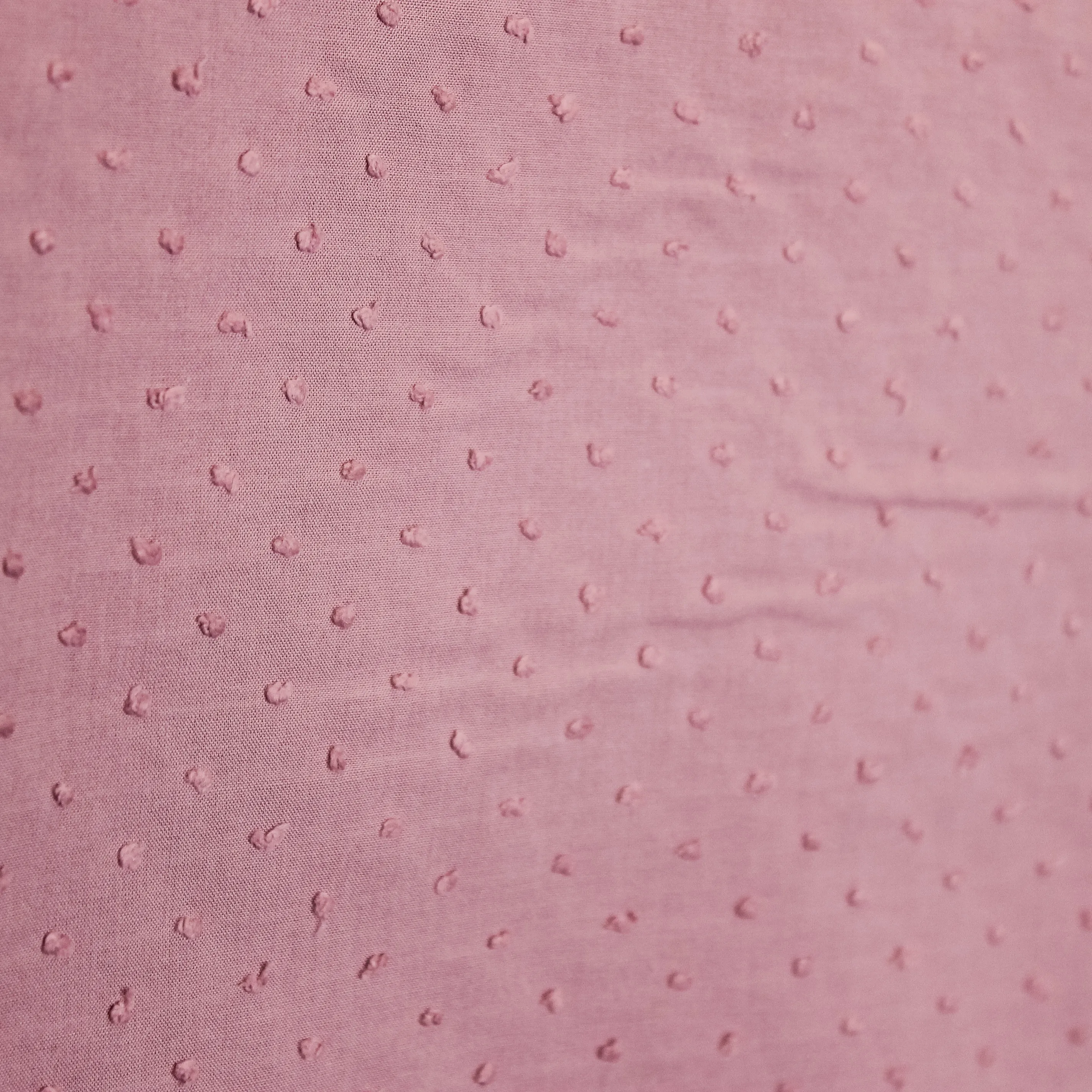Roze katoen plumetis - Atelier Jupe