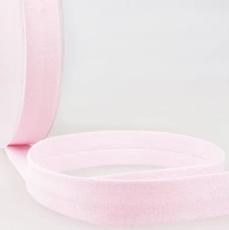 Biais - licht rekbare katoen 2 cm - lichtroze