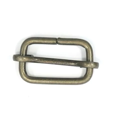 Schuifgesp - brons - 25 x 15 mm