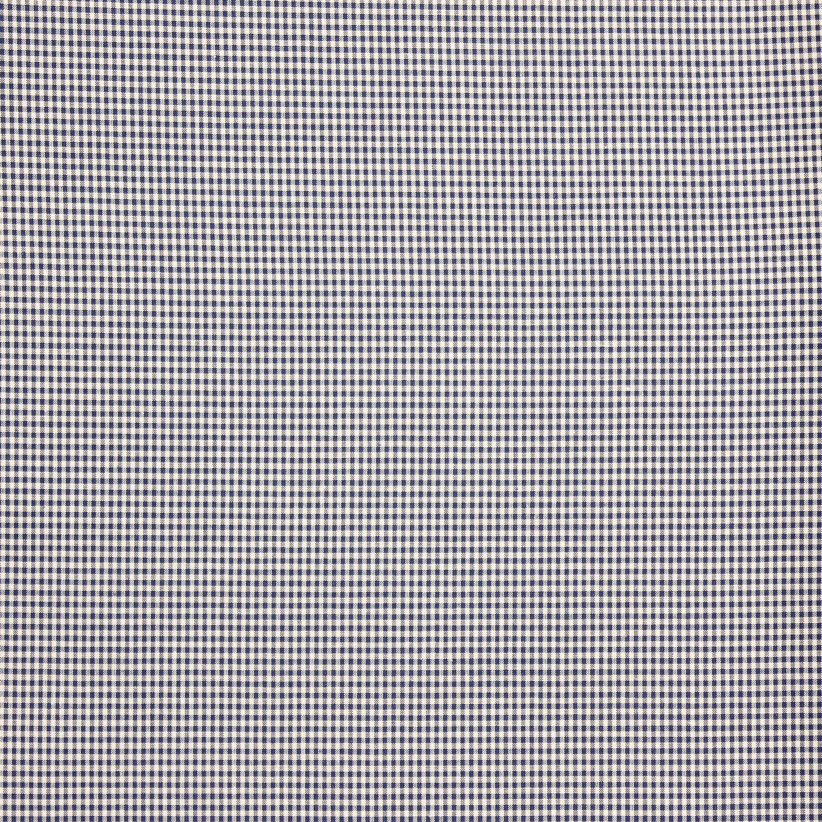 Blauwe katoen met kleine ruitjes 0.4cm²