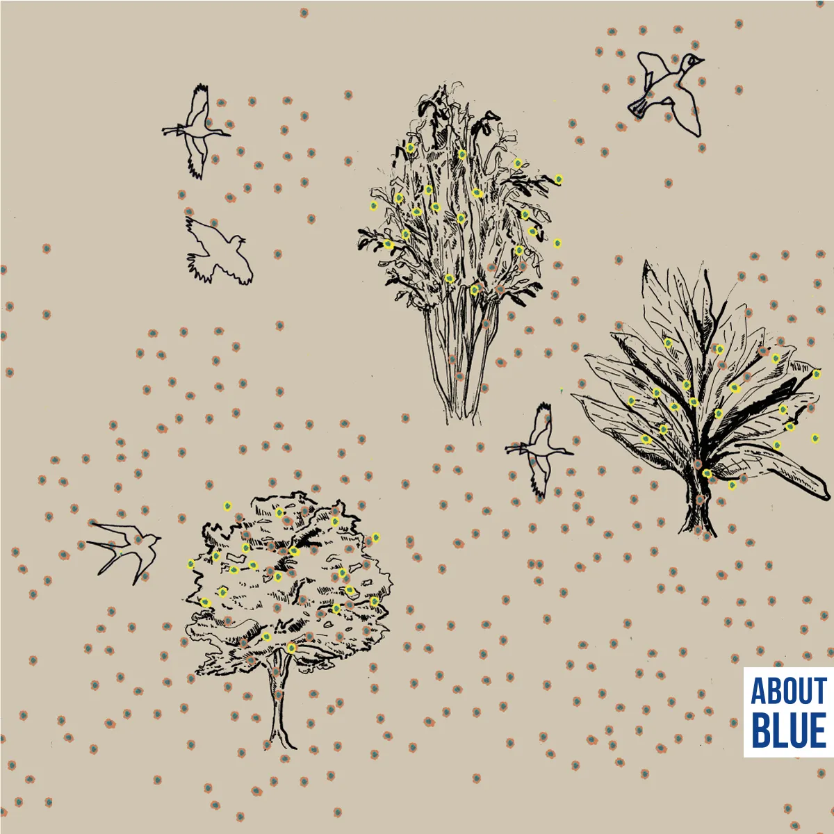In Spring french terry - About blue fabrics