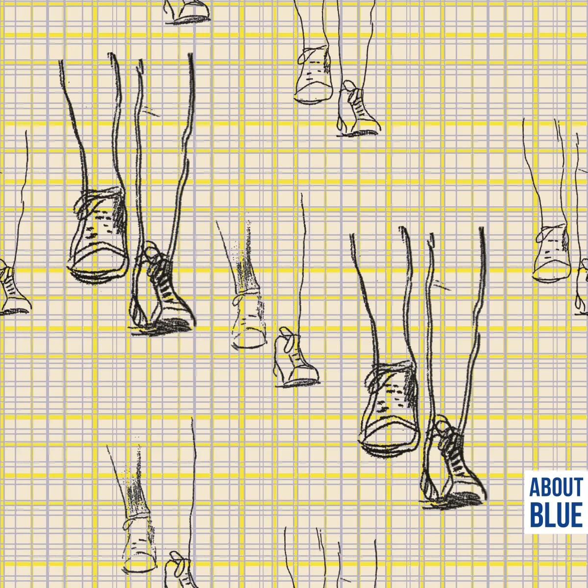 When We Walk tricot - About blue fabrics