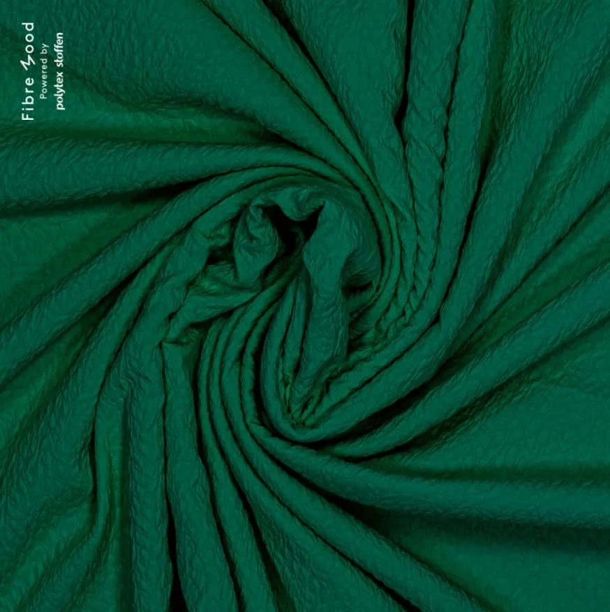 Donkergroene jacquard - Fibre Mood