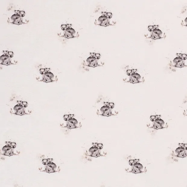 Ecru tricot met koala's
