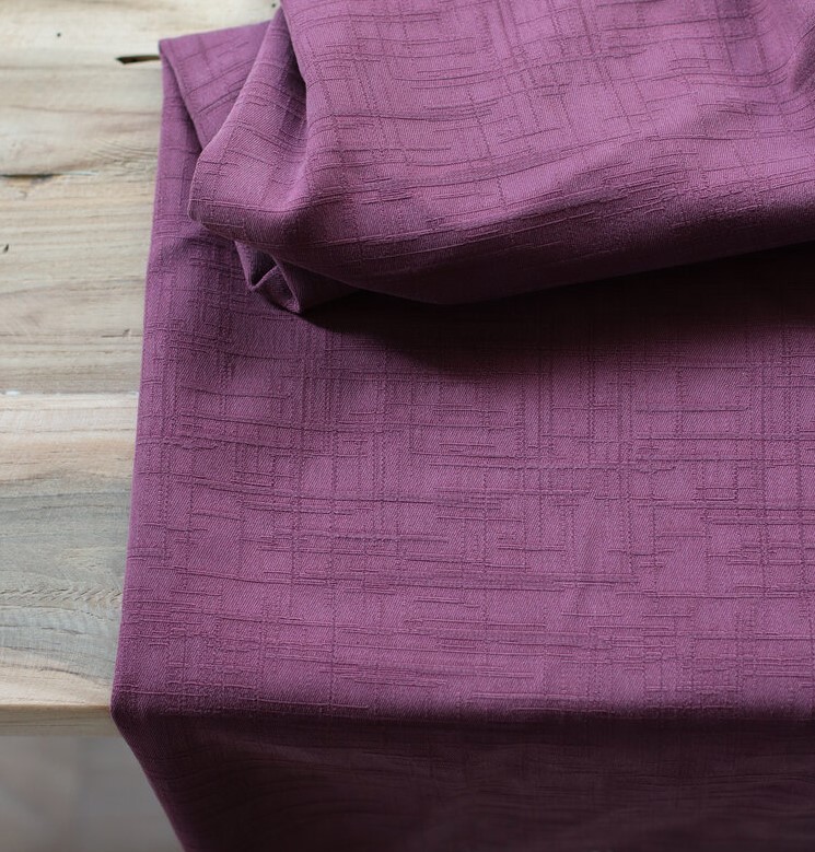Paarse licht rekbare tencel grunge jacquard - 'maroon' van Meet Milk
