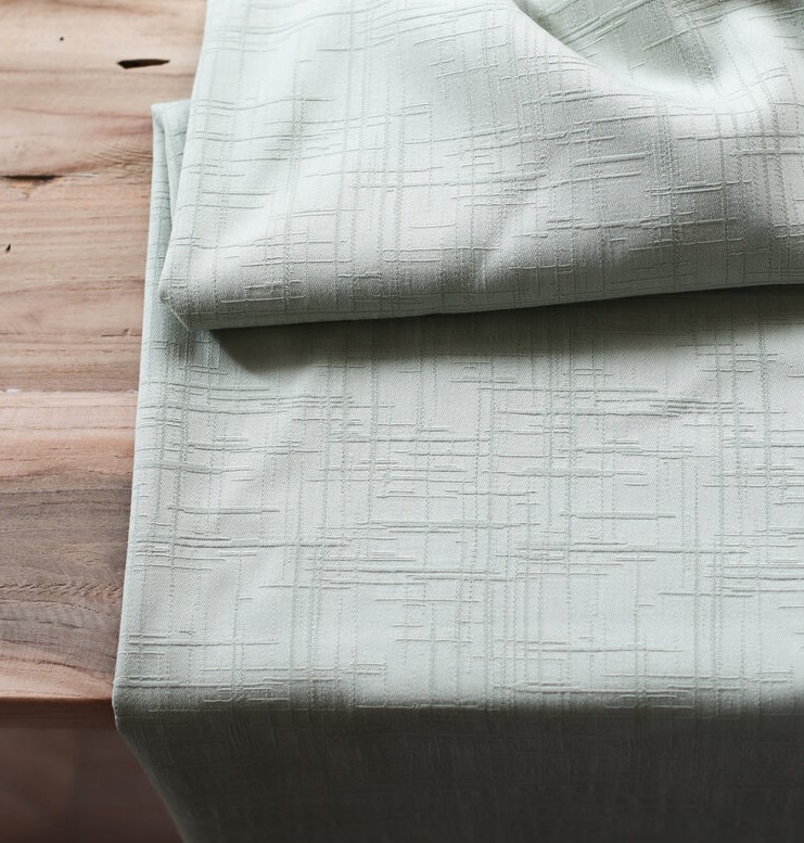 Munt licht rekbare tencel jacquard - 'soft mint' van Meet Milk