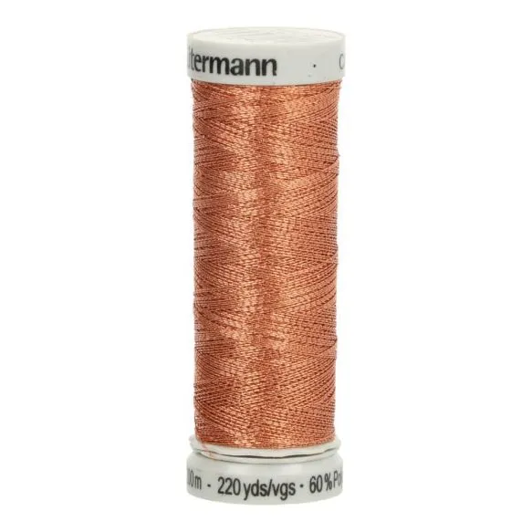 Gütermann metallic koper naaigaren - 200 meter - col. 7011