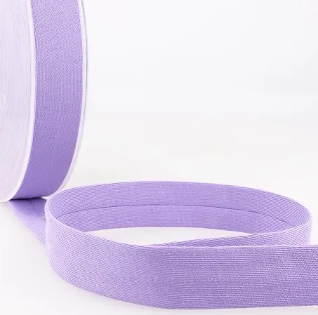 Biais - licht rekbare katoen 2 cm - lila