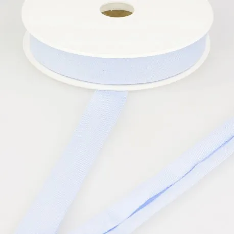 Biais - rekbare viscose 2 cm - lichtblauw