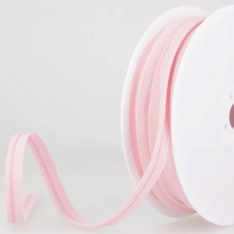 Licht roze paspelband / piping - 2 mm dikte - 10 mm breed