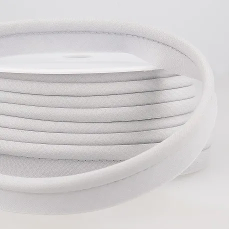 Lichtgrijze paspelband / piping - 5 mm dikte - 18 mm breed