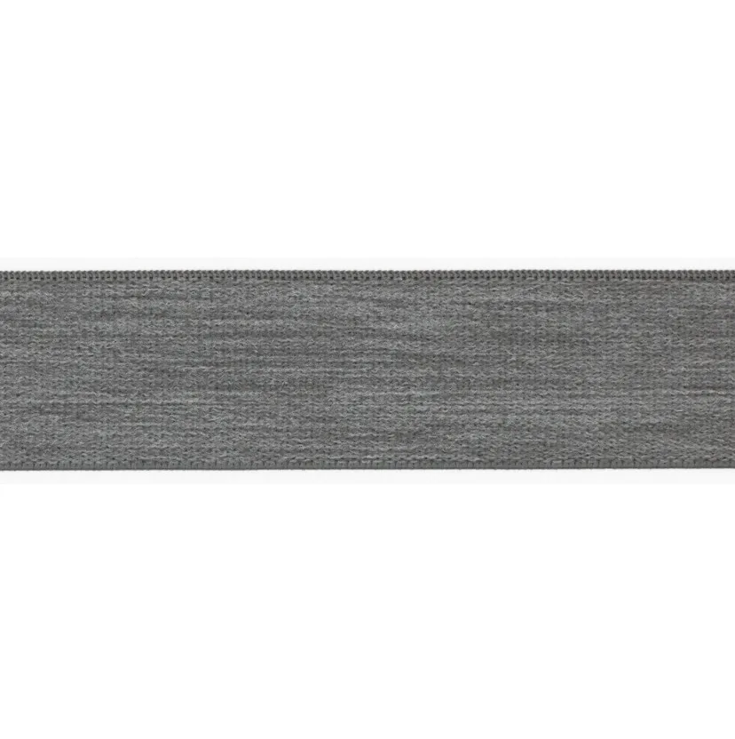 Grijs gemêleerde zachte elastiek - 40 mm