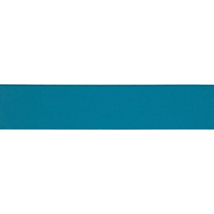 Turquoise zachte elastiek - 40 mm