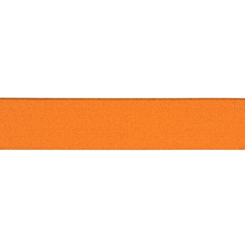 Neon oranje zachte elastiek - 40 mm
