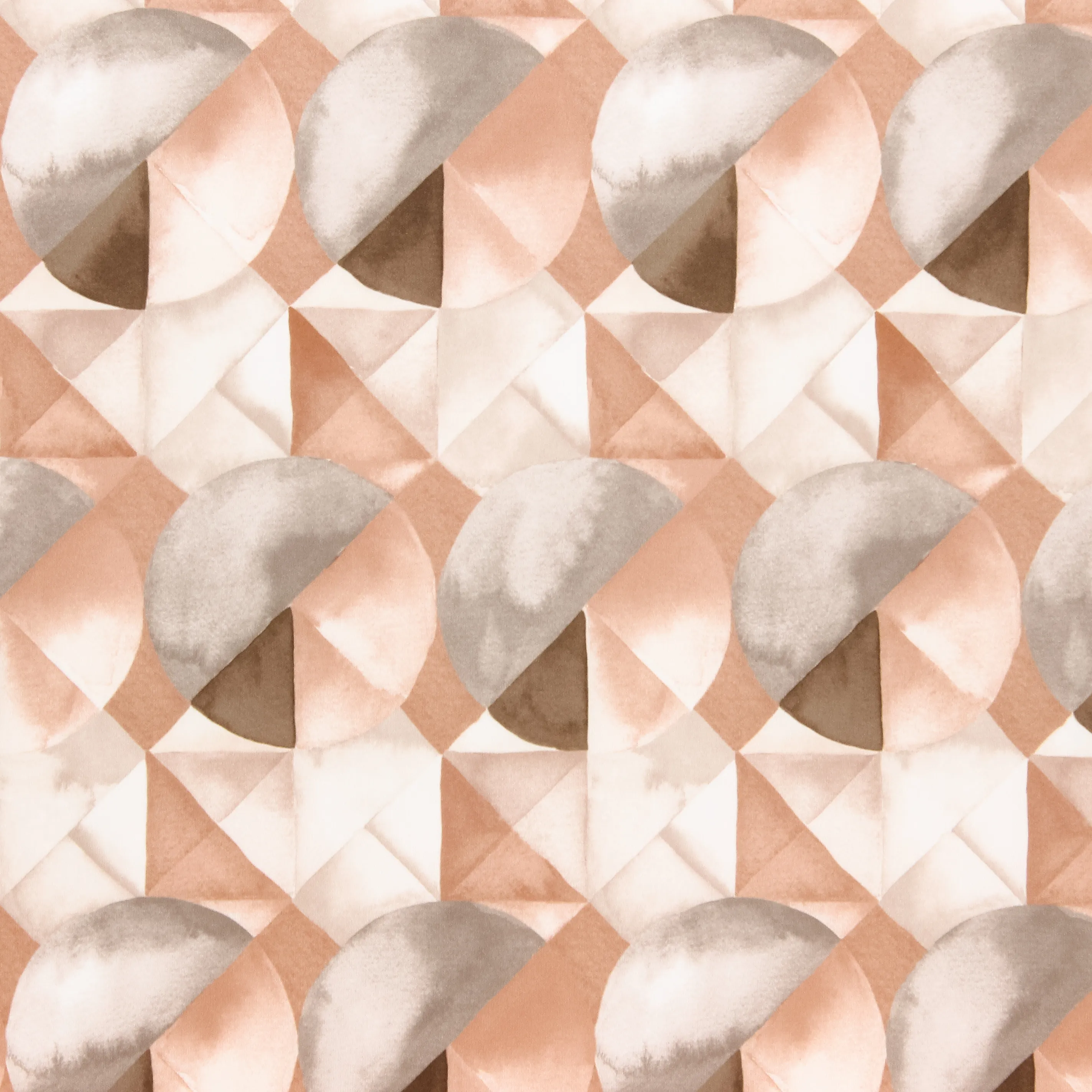 Polyester roze met abstract patroon