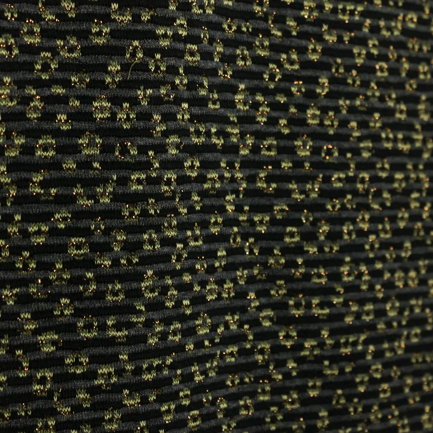 Jaquard tricot glinsterend mini luipaardmotief