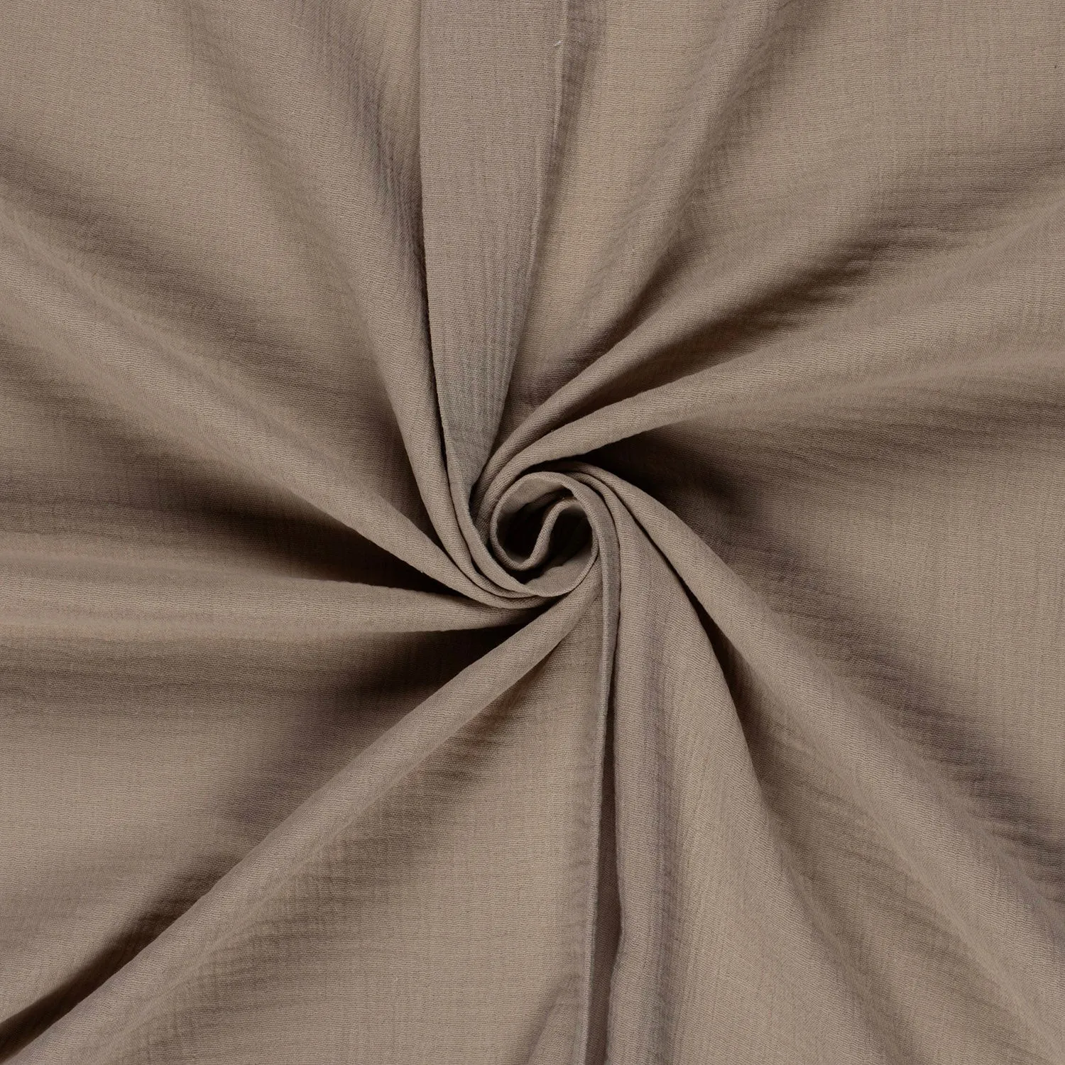 Mousseline effen beige - B*Trendy