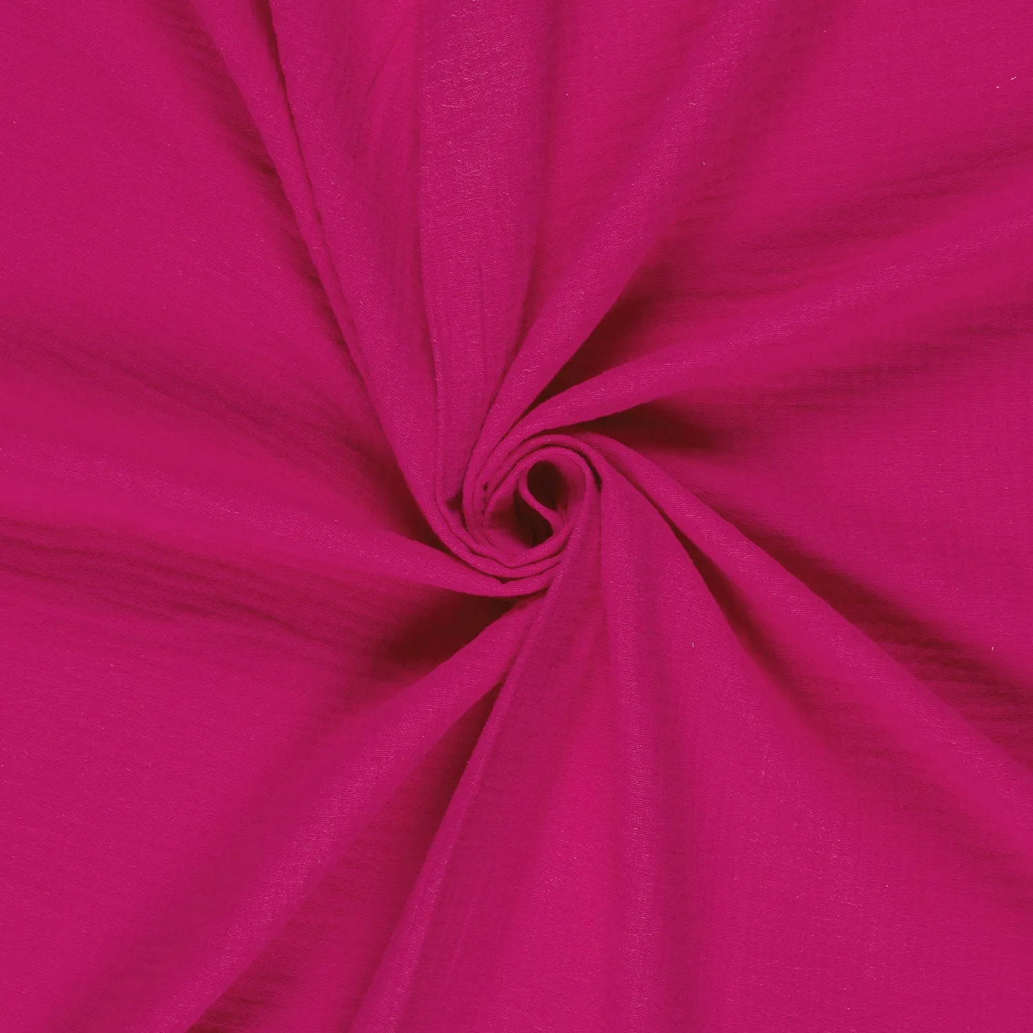 Mousseline effen fuchsia