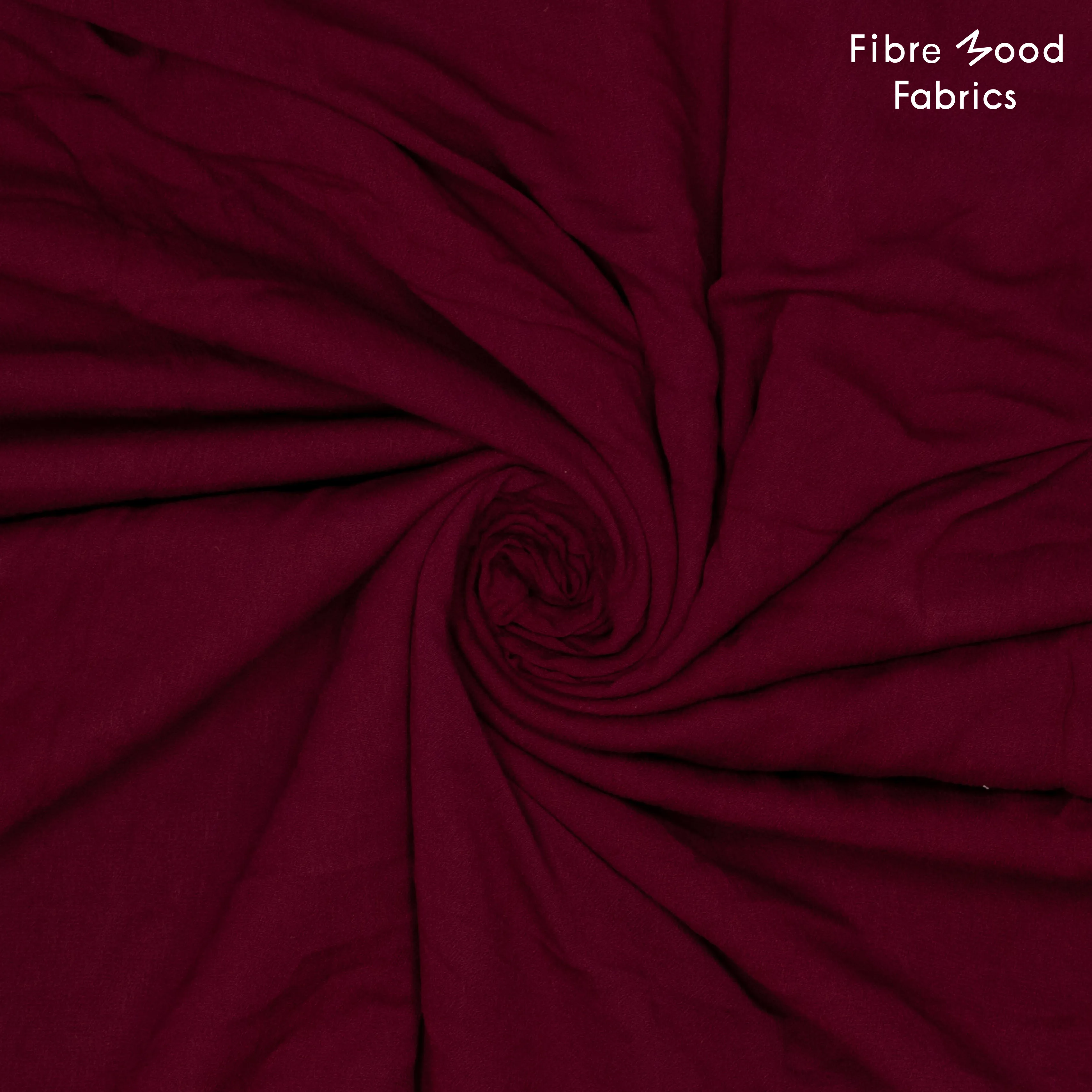 Viscose crêpe bordeaux - Fibre Mood