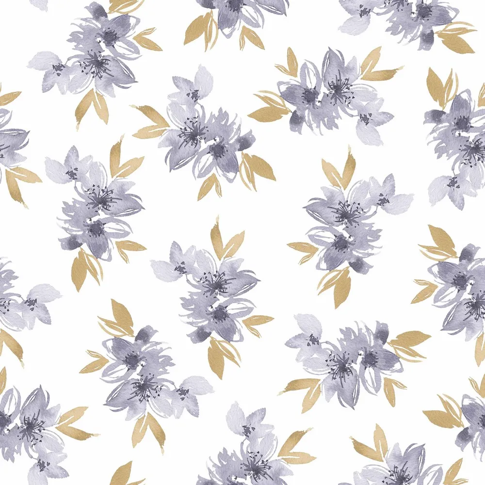 Tricot wit met bloemen - Poppy