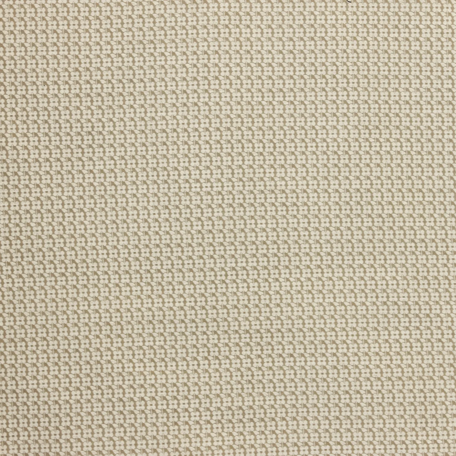 Jacquard beige met witte bloemen