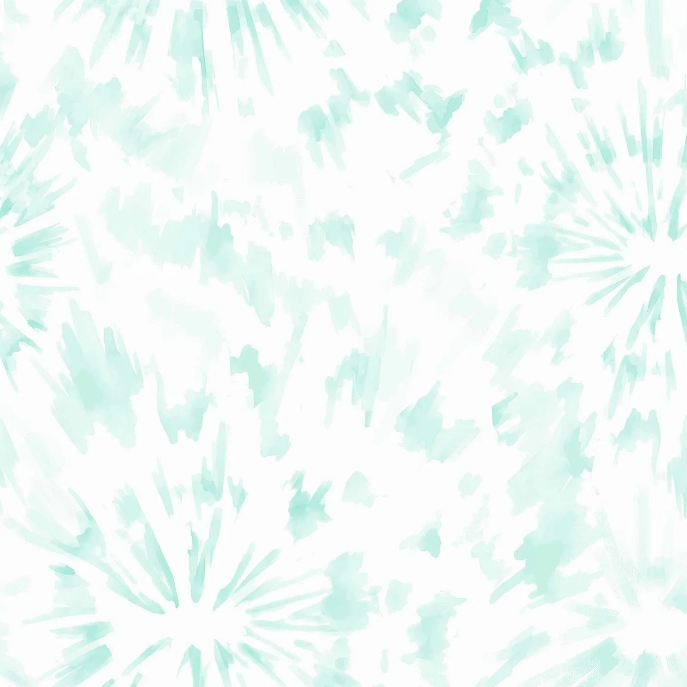 Tricot wit met munt tie dye - Katia Fabrics