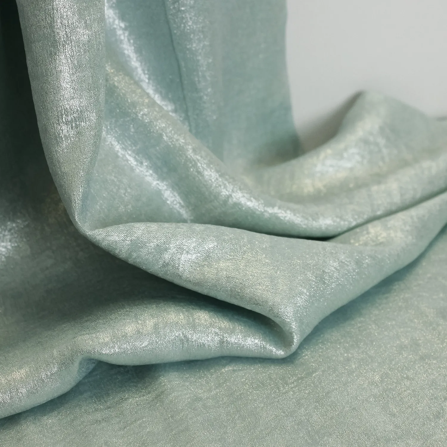 Polyester metallic aquablauw - Katia Fabrics