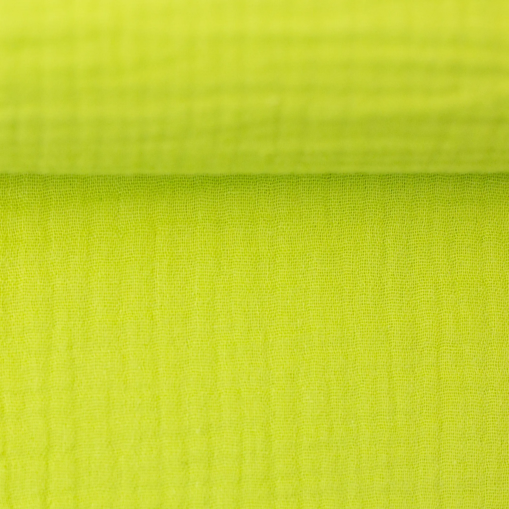 Double gauze effen neon groen