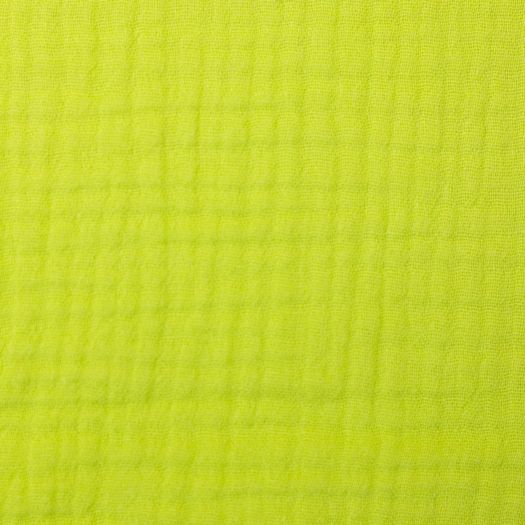 Double gauze effen neon groen