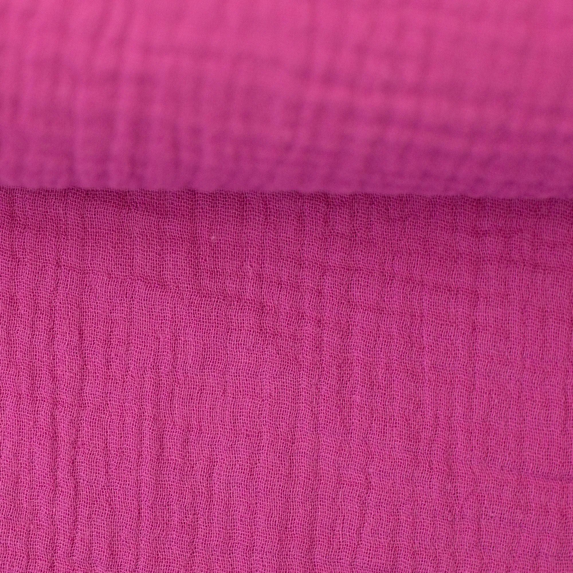 Double gauze effen fuchsia
